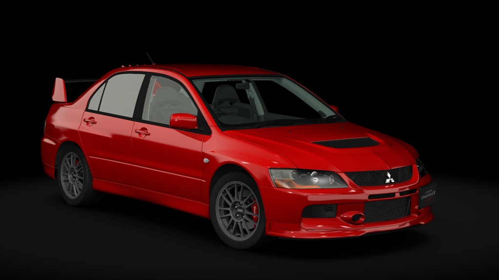 Mitsubishi Lancer Evolution IX MR GSR '06, skin Red_Solid