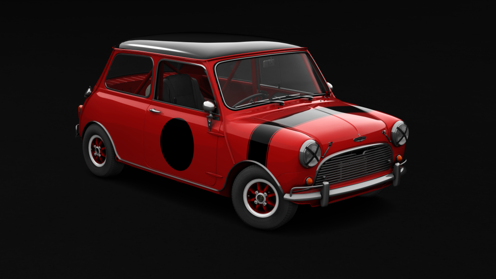 Austin Mini Cooper S FIA App.K Historic Racing, skin tartan_red