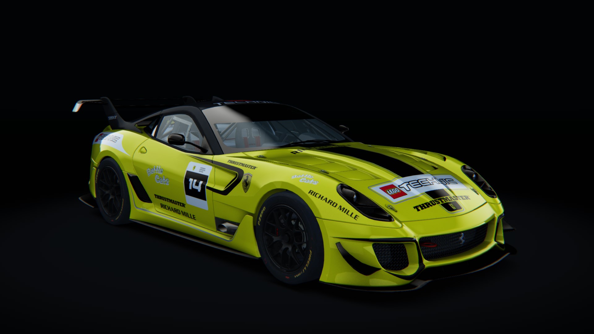 Ferrari 599XX EVO, skin fes_2021_14_yellow