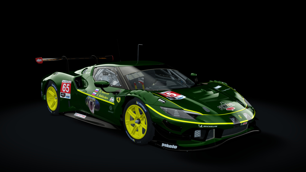 Ferrari 296 GT3, skin Baklyukov, Glukhov