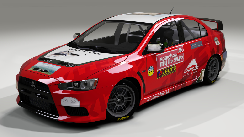 Mitsubishi Lancer EVO X Super-production, skin Odintsov