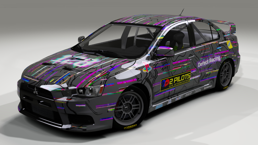 Mitsubishi Lancer EVO X Super-production, skin Shcherbakov