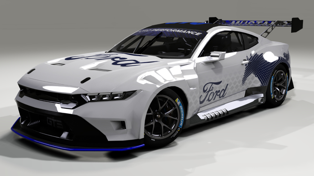 Ford Mustang GT3, skin Ford White