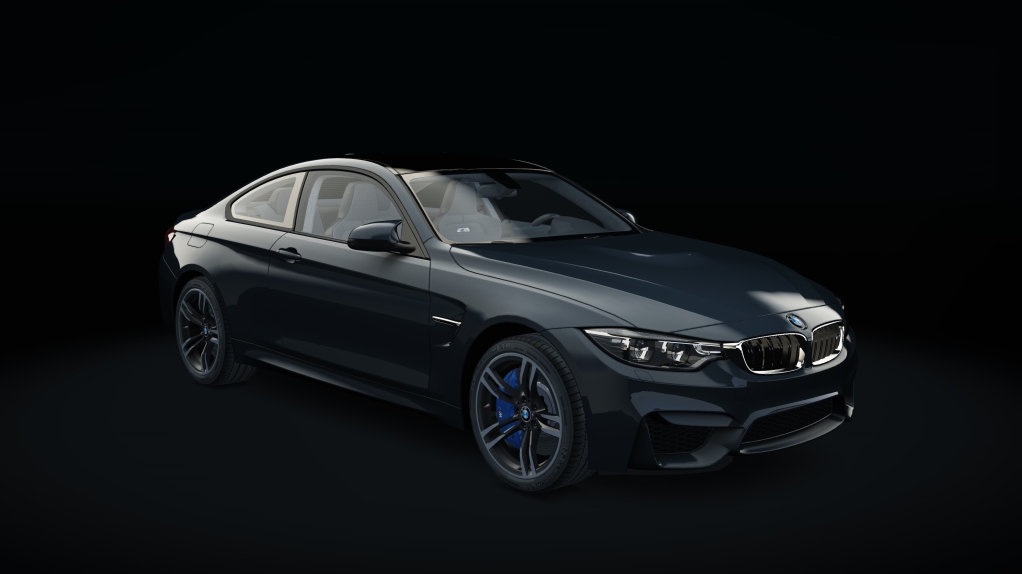 BMW M4 Akrapovic, skin mineral_grau_metallic