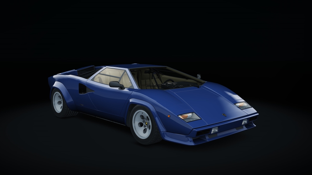 Lamborghini Countach S1, skin blu_tahiti_metal