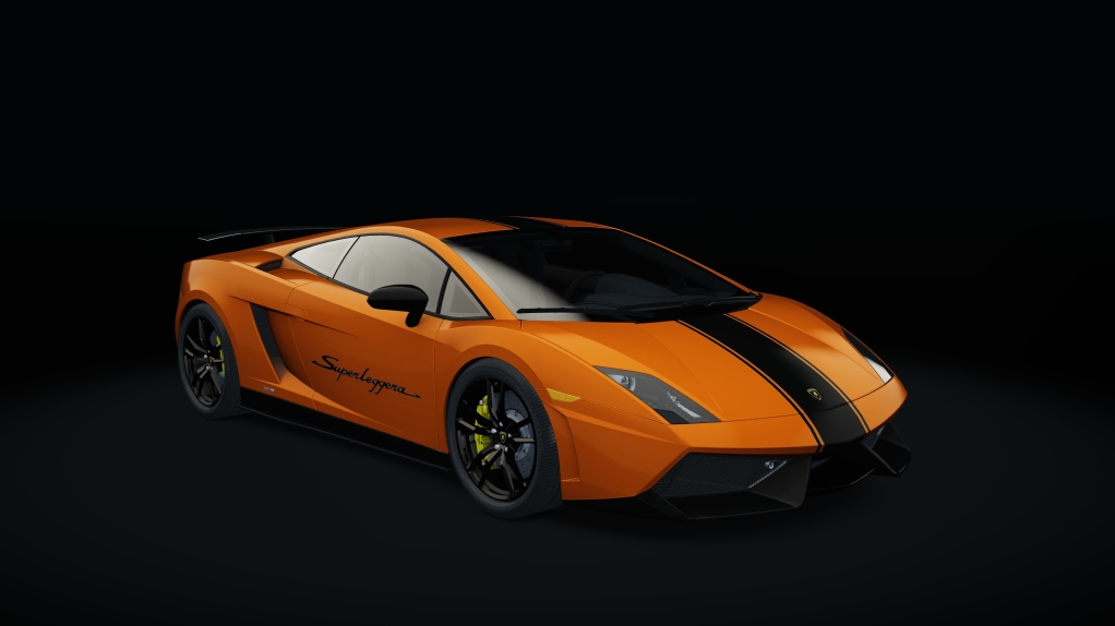 Lamborghini Gallardo SL Step3, skin striped_orange_black