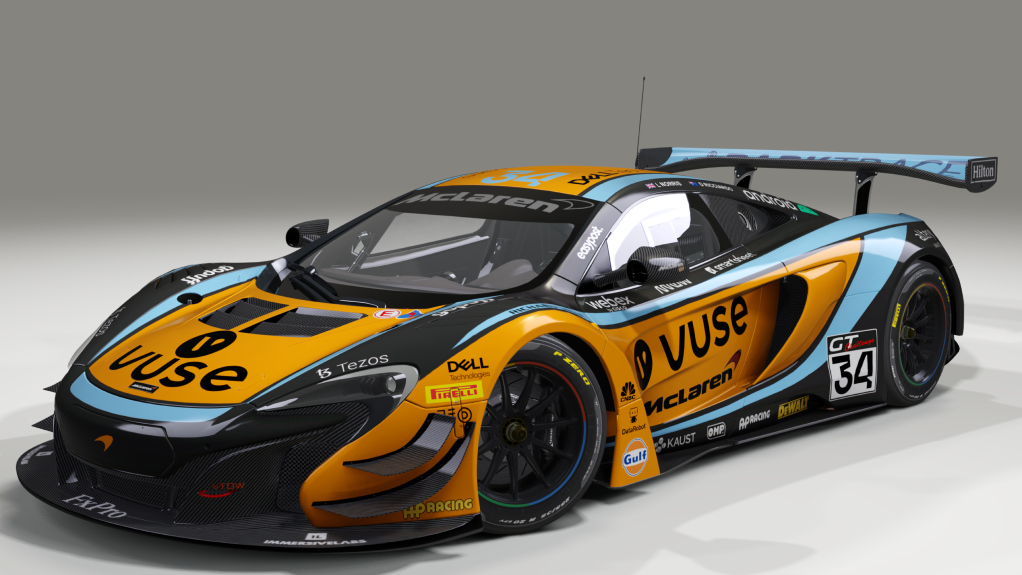 McLaren 650S GT3, skin Rudman