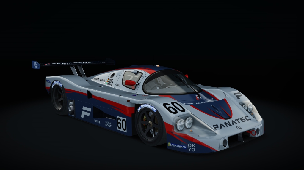 Mercedes-Benz C9 1989 LM, skin 07_team_redline_navy