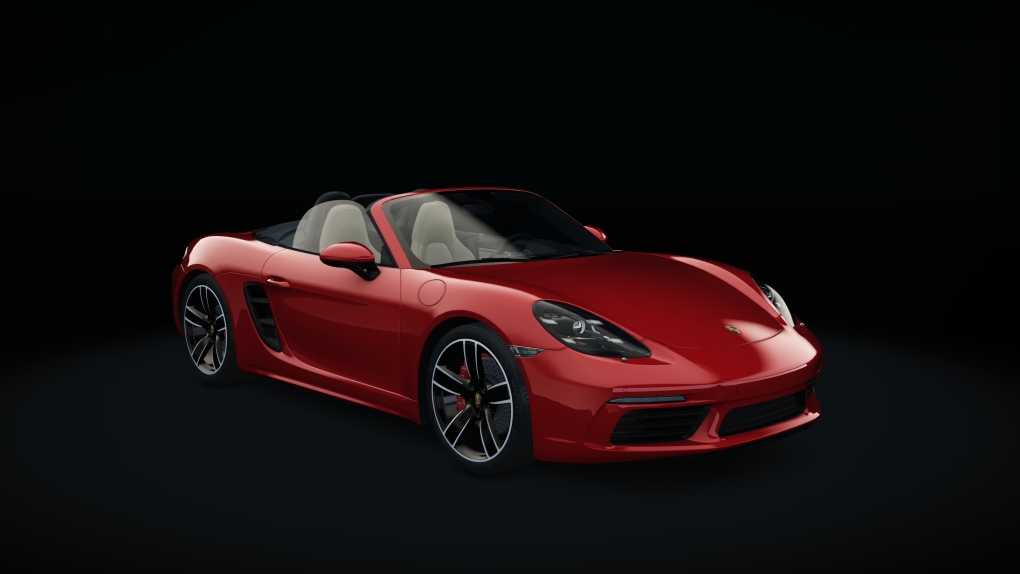 Porsche 718 Boxster S, skin 02_carmine_red