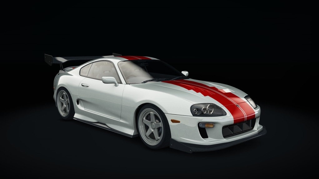 Toyota Supra MKIV Time Attack, skin 13_white_stripe